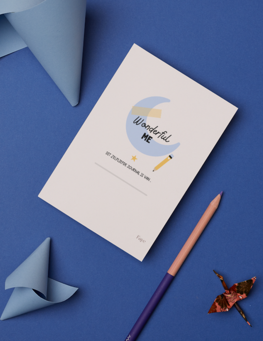 Digitaal product: Mijn zelfliefde journal blue (voor kinderen)